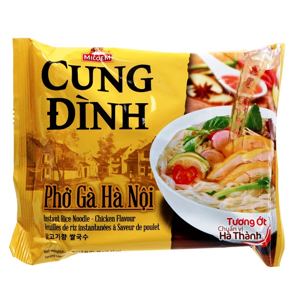 Phò' Gà noodles di riso gusto pollo - Cung Dinh 3pz. x 70g.
